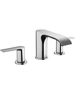 hansgrohe Vivenis Waschtisch-3-Loch-Armatur 75033000 mit Zugstangen-Ablaufgarnitur, chrom