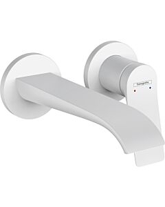 hansgrohe Vivenis Fertigmontageset 75050700 Unterputz-Waschtischarmatur, für Wandmontage, mit Auslauf 19,5cm, mattweiß