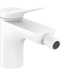 hansgrohe Vivenis Bidetarmatur 75200700 mit Zugstangen-Ablaufgarnitur, mattweiß