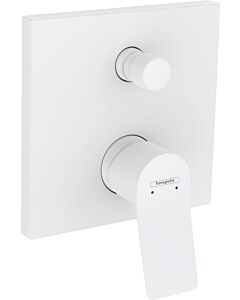 hansgrohe concealed bath mixer, matt white