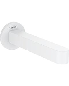 hansgrohe Finoris Wanneneinlauf 76410700 Wandmontage, Ausladung 174mm, mattweiß