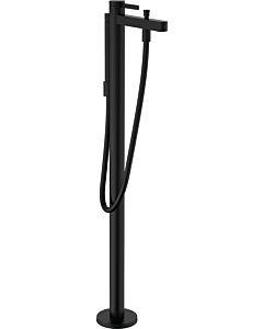 hansgrohe Finoris Fertigmontageset 76445670 Wannenarmatur, bodenstehend, mattschwarz