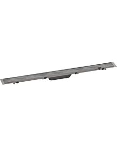 hansgrohe RainDrain Rock caniveau de douche 56031000 80 cm, kit prêt à l&#39;emploi, peut être raccourci et carrelé