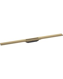 hansgrohe RainDrain Flex caniveau de douche 56046140 100cm, kit de finition, peut être raccourci, bronze brossé