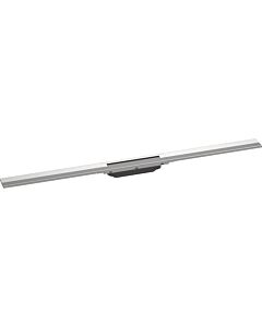 hansgrohe RainDrain Flex rigole de douche 56046800 100cm, set de finition, raccourcissable, optique inox
