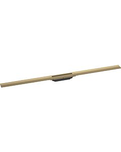 hansgrohe RainDrain Flex caniveau de douche 56047140 120cm, kit de finition, peut être raccourci, bronze brossé