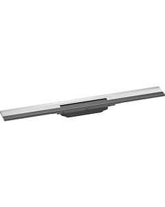 hansgrohe Flex caniveau de douche 56050000 70cm, set de finition, peut être raccourci, pour montage mural, chromé
