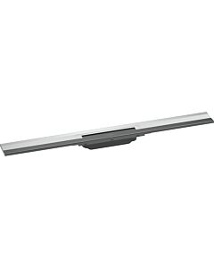 hansgrohe RainDrain Flex Duschrinne 56051000 80cm, Fertigset, kürzbar, zur Wandmontage, chrom