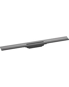 hansgrohe RainDrain Flex shower channel 56051340 80cm, finish set, can be shortened, for wall mounting, brushed black chrome