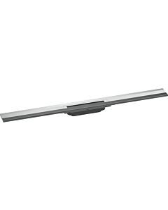 hansgrohe RainDrain Flex Duschrinne 56052000 90cm, Fertigset, kürzbar, zur Wandmontage, chrom