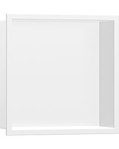 hansgrohe XtraStoris Original Wandnische 56093700 mit Rahmen, 300 x 300 x 70 mm, mattweiß