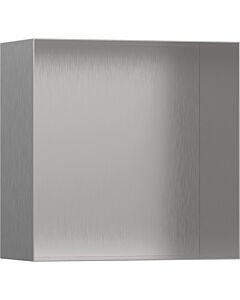 hansgrohe Niche murale XtraStoris 56079800 30x30x14cm, avec Rahmen ouvert, optique en acier inoxydable