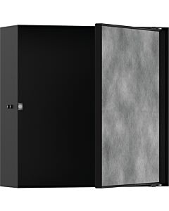 hansgrohe Niche murale XtraStoris 56085670 30x30x10cm, avec porte à carreler, noir mat