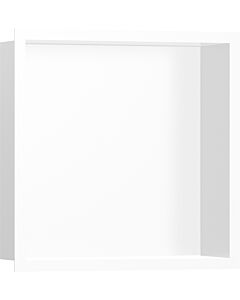 hansgrohe Niche murale XtraStoris 56099700 30x30x10cm, avec cadre design, blanc mat, blanc mat