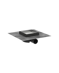 hansgrohe RainDrain Boden-Punktablauf 56112800 15x15cm Abdeckung, rückseitig befliesbar, Edelstahl