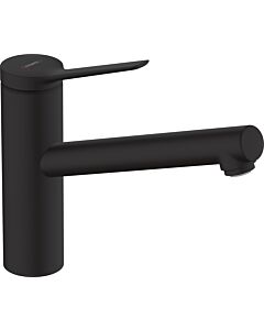 Robinet de cuisine Hansgrohe Zesis M33 150 74802670 1 jet, pivotant, noir mat