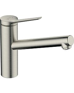 Robinet de cuisine Hansgrohe Zesis M33 150 74802800, 1 jet, pivotant, finition inox