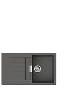 hansgrohe Einbauspüle 43356290 750x490mm, Haupt- und Zusatzbecken, 840 x 480 mm, steingrau