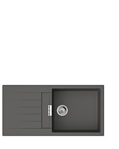 hansgrohe Einbauspüle 43358290 750x490mm, Haupt- und Zusatzbecken, 980 x 480 mm, steingrau