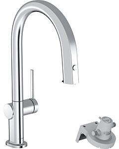 hansgrohe Aqittura M91 robinet de cuisine 76803000 bec extractible, 1jet, chromé