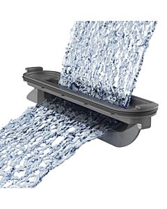 hansgrohe RainDrain Flex caniveau de douche 56053670 100cm, kit de finition, peut être raccourci, pour montage mural, noir mat