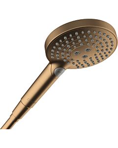 hansgrohe Raindance Select S 120 EcoSmart Handbrause 26516140 Brausekopf Ø 125mm, 3jet, 5,7 l/min, brushed bronze