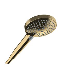 hansgrohe Raindance Select S 120 EcoSmart Handbrause 26515990 Brausekopf Ø 125mm, 3jet, 8,3 l/min, polished gold optic