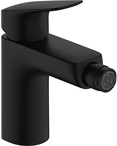 hansgrohe Logis Einhebel-Bidet-Armatur 71200670 ComfortZone 100, Auslaufhöhe 99 mm, Ausladung 119mm, mattschwarz