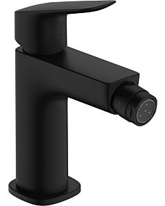 hansgrohe Logis mitigeur Bidet raccord 71201670 noir mat, avec tirette garniture de vidange