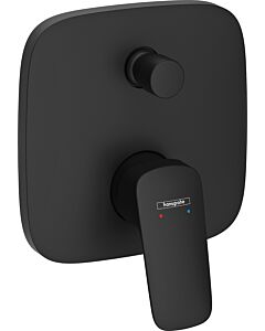 hansgrohe Logis Single lever bath mixer 71405670 matt black, concealed, 15.5x15.5 cm