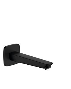 hansgrohe Logis bath spout 71410670 matt black, projection 195mm