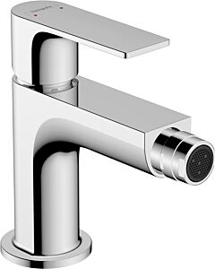 hansgrohe Rebris E Bidetarmatur 72213000 mit Metall Zugstangen-Ablaufgarnitur, chrom