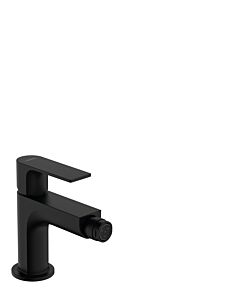 hansgrohe Rebris E bidet mixer 72213670 with metal pop-up waste, matt black