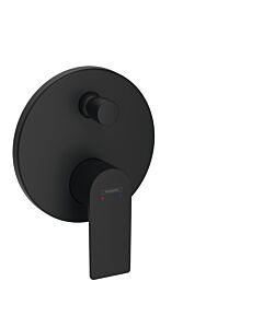 hansgrohe Garniture Rebris E 72469670 Mitigeur bain à encastrer, 2 Verbraucher , avec combinaison de sécurité intégrée, noir mat