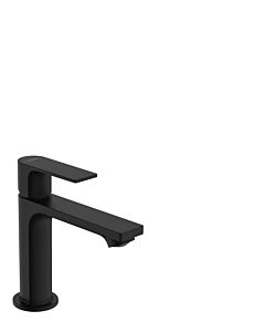 hansgrohe Rebris E mitigeur lavabo 72589670 avec timon garniture de vidange , 4 l/min à 3 bar, noir mat