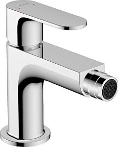 hansgrohe Rebris S Bidetarmatur 72212000 mit Metall Zugstangen-Ablaufgarnitur, Ausladung 120mm, chrom