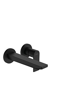hansgrohe Rebris E Fertigmontageset 72568670 Unterputz Waschtischarmatur, mit Auslauf 205mm, mattschwarz