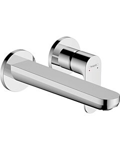 hansgrohe Rebris S final assembly set 72528000 2-hole basin mixer, for wall mounting, with spout 205mm, chrome