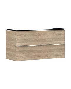 hansgrohe Xelu Q meuble sous-vasque 54037700 1180x605x475mm, 2 tiroirs, chêne naturel, blanc mat