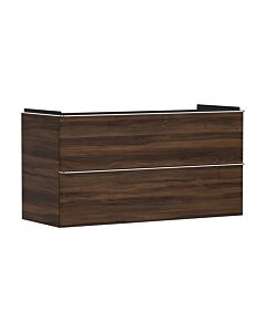 hansgrohe Xelu Q meuble sous-vasque 54038000 1180x605x475mm, 2 tiroirs, noyer foncé, chromé