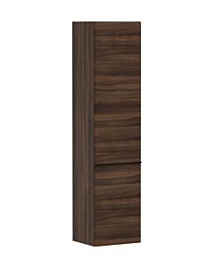 hansgrohe Xelu Q Hochschrank 54138670 370x400x1650mm, Türanschlag links, Nussbaum dunkel, mattschwarz