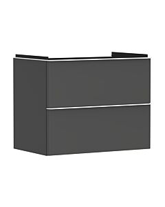 hansgrohe Xelu Q vanity unit 54028700 780x605x475mm, 2 drawers, matt diamond gray, matt white