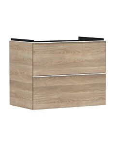 hansgrohe Xelu Q meuble sous-vasque 54029700 780x605x475mm, 2 tiroirs, chêne naturel, blanc mat