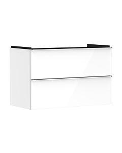 hansgrohe Xelu Q vanity unit 54031000 980x605x475mm, 2 drawers, white high gloss, chrome
