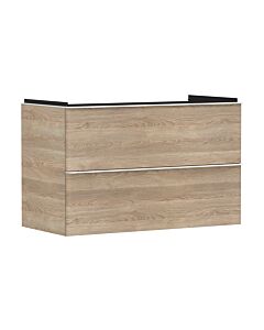 hansgrohe Xelu Q Waschtischunterschrank 54033700 980x605x475mm, 2 Schubladen, Eiche Natur, mattweiß