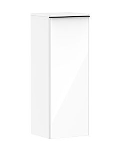 hansgrohe Xelu Q Halbhochschrank 54127670 370x400x1065mm, Türanschlag links, weiß hochglanz, mattschwarz
