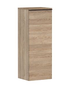 hansgrohe Xelu Q Halbhochschrank 54129670 370x400x1065mm, Türanschlag links, Eiche Natur, mattschwarz