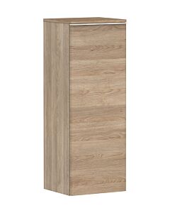 hansgrohe Xelu Q Halbhochschrank 54129700 370x400x1065mm, Türanschlag links, Eiche Natur, mattweiß