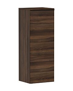 hansgrohe Xelu Q Halbhochschrank 54134670 370x400x1065mm, Türanschlag rechts, Nussbaum dunkel, mattschwarz