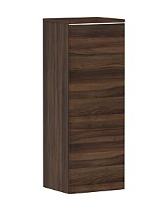 hansgrohe Xelu Q HalbHochschrank 54130700 370x400x1065mm, Türanschlag links, Nussbaum dunkel, mattweiß
